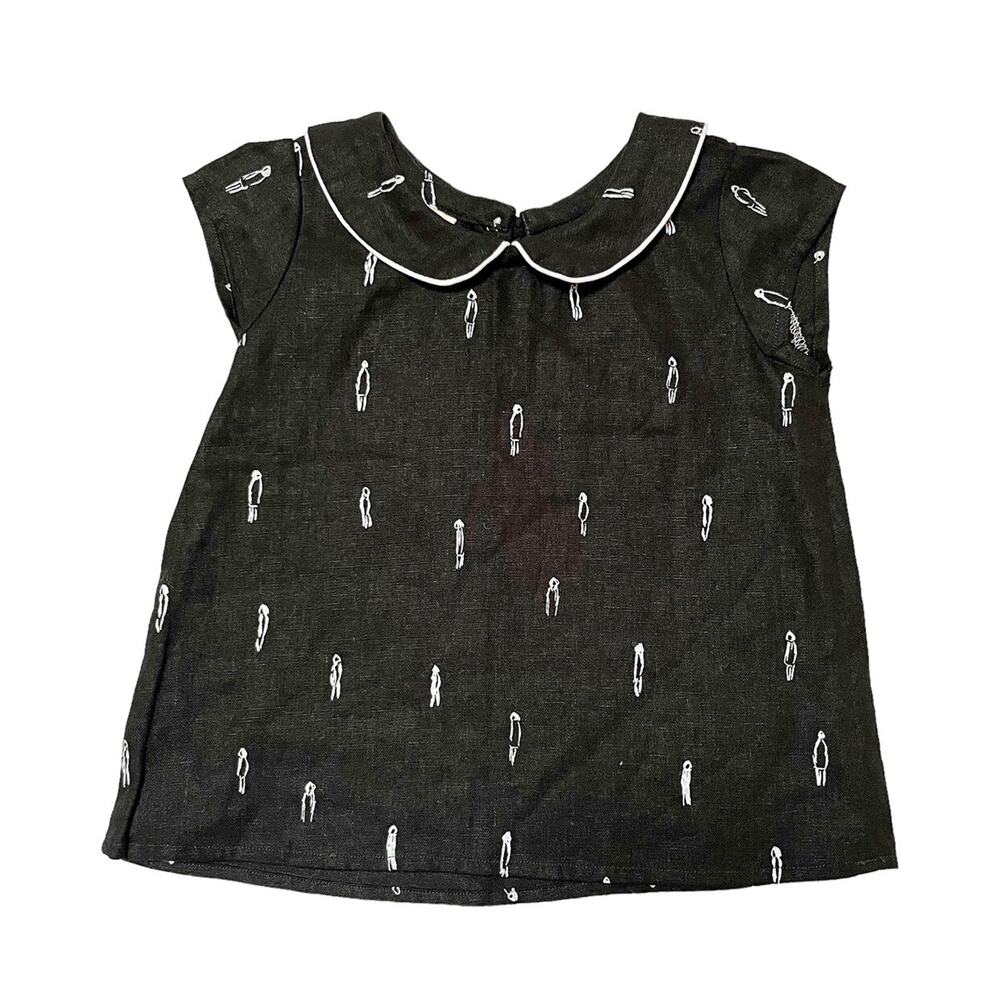 Wren & James Linen Abstract Top Size 3T